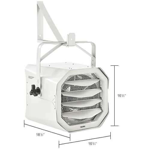  Global Industrial 240V Horizontal Unit Heater, 10KW, 1 or 3 Phase