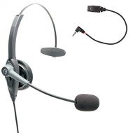 Global Teck VXI VR11 Warehouse Headset Bundle with Headset Quick Disconnect Adapter Cable - Compatible with Honeywell Dolphin 70e and 75e Terminals