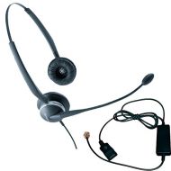 Global Teck Jabra 2125 Duo Headset Bundle - Headset, Telephone Cable | VoIP, IP, Digital: Grandstream, Mitel, NEC, ShoreTel, Aastra, Toshiba, Nortel, Norstar, Yealink
