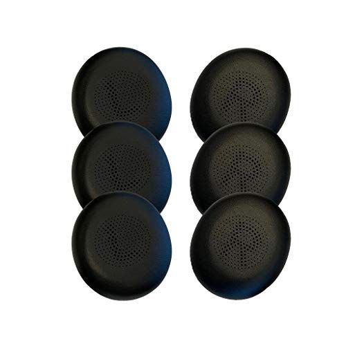  Global Teck Worldwide GTW Cushion Replacement Kit for Jabra Evolve2 40/65 Headset, 6 Leather Ear Cushions #GTW 876540-02 (6 Piece Ear Cushions)