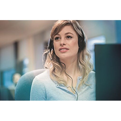  Global Teck Worldwide Polycom Compatible Jabra BIZ 1525 Direct Connect Headset with Smart Cord | SoundPoint Phones: IP450, IP50s, IP601, IP650, IP670 | VVX Series - 101,150, 250, 350, 400,450, 500, 600,