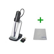 Global Teck Worldwide VTech VH6212 USB PC Cordless Wireless Headset Bundle | Includes Cleaning Cloth and USB Dongle | Compatible with Microsoft Windows Versions - 7, 8 and 10, Skype for Business | #VTEC