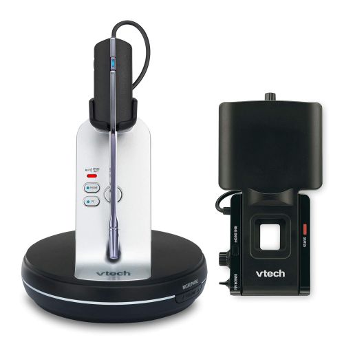  Global Teck Worldwide VTech VH6211 Cordless Wireless Headset Bundle | Includes Cleaning Cloth and Lifter (Remote Answering) for by Cisco, Nortel, Vertical, Comdial, Mitel, Panasonic (Analog) Phones | #V