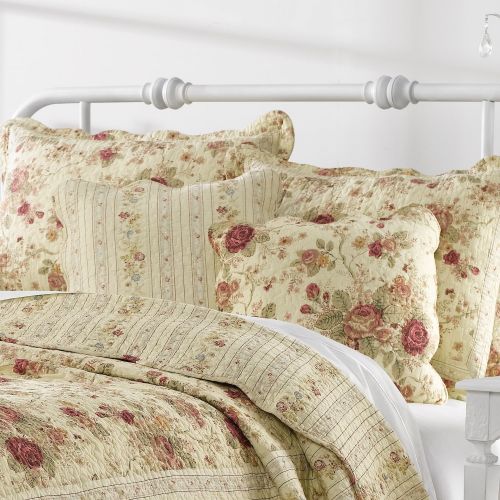  Greenland Home Fashions Claremont Collection Antique Rose Multi Color Dec. Pillow Pair Accessory by Greenlan