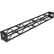 Global Truss DT-GP10 End Plated Square Truss Straight Segment (10', Black)