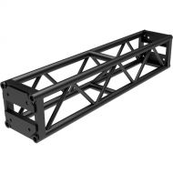 Global Truss DT-GP5 End Plated Square Truss Straight Segment (5', Black)