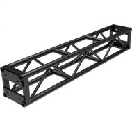Global Truss DT-GP6 End Plated Square Truss Straight Segment (6', Black)