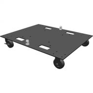 Global Truss Steel Base Plate with Casters for F34/DT44P Truss (24 x 30