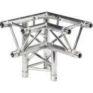 Global Truss Three-Way 90° Apex Down - Left Corner for F33 Triangular Truss System (1.64')