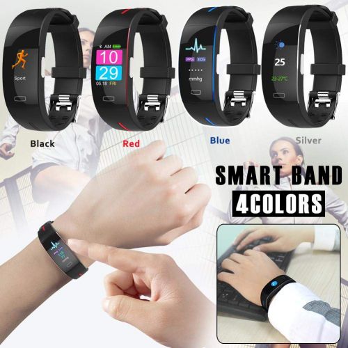  Globalqi Farbbildschirm Intelligent Armband EKG + PPG Elektrokardiogramm Herzfrequenz Blutdruck berwachung Multifunktional Sport Wasserdicht Beobachten