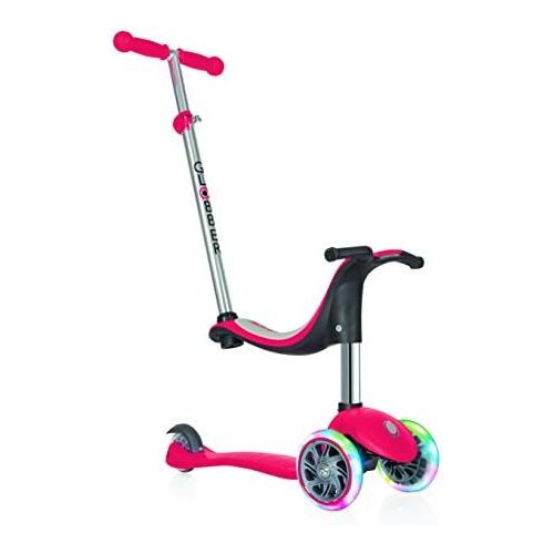  Globber Scooters Globber Evo 3 Wheel 4-in-1 Convertible Scooter (Red LED)