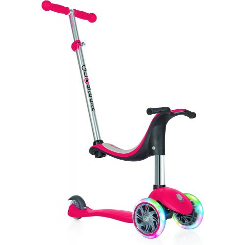  Globber Scooters Globber Evo 3 Wheel 4-in-1 Convertible Scooter (Red LED)