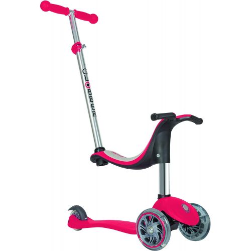  Globber Scooters Globber Evo 3 Wheel 4-in-1 Convertible Scooter (Red LED)