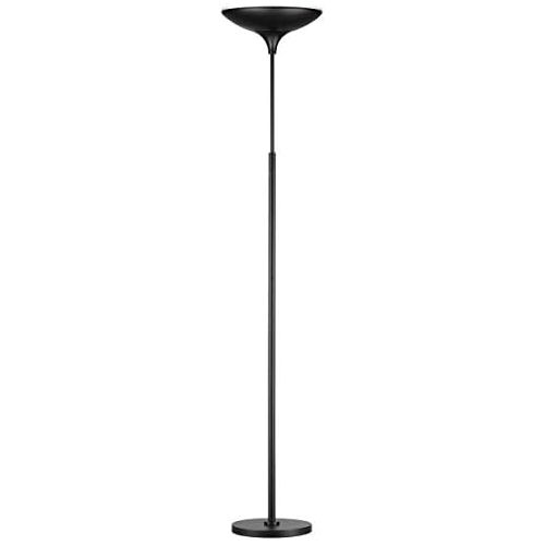  Globe Electric 12784 LED Floor Lamp Torchiere, Energy Star Certified, Dimmable Super Bright, 43W, 3000 Lumens, 1x 43W Integrated LED, 12.99 x 12.99 x 70.9, Black Satin Finish