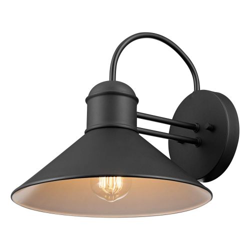  Globe Electric 44165 Sebastien Outdoor Wall Sconce, Black Finish, 2-Pack