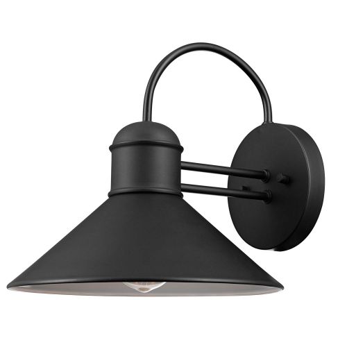  Globe Electric 44165 Sebastien Outdoor Wall Sconce, Black Finish, 2-Pack