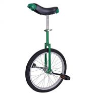 Globe House Products GHP Green Manganese Steel 20 Wheel Skid-Proof Tire Aluminum Alloy Rim Unicycle