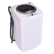 Globe House Products GHP 8-Lbs Wash/Spin Rated Capacity Fully Automatic Laundry Washing Machine with Drain
