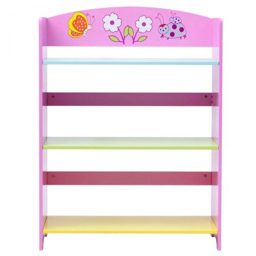  Globe House Products GHP 25x11x33 MDF 3 Shelves Space-Saving 3-Tier Kids Bookshelf