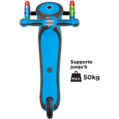  Globber -V2 3-Wheel Kids Kick Scooter - LED Light Up Wheels - Adjustable Height T-Bar - for Boys and Girls