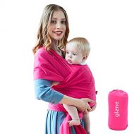Baby Wrap Carrier  Ultra Soft Cotton, Breathable Infant Sling, Hands Free Carrier, Nursing Cover - Newborn to 35 lbs - Four Way Stretch - by Glone
