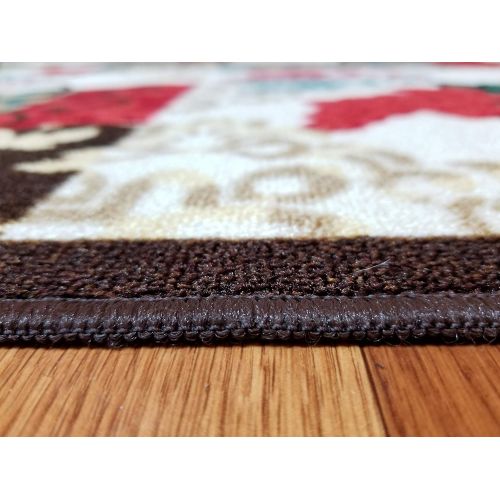  Gloria Kitchen Mat Low Profile Non Slip Skid Resistant Anti Bacterial Thin Kitchen Rug