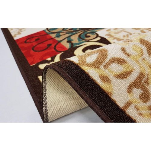  Gloria Kitchen Mat Low Profile Non Slip Skid Resistant Anti Bacterial Thin Kitchen Runner Rug