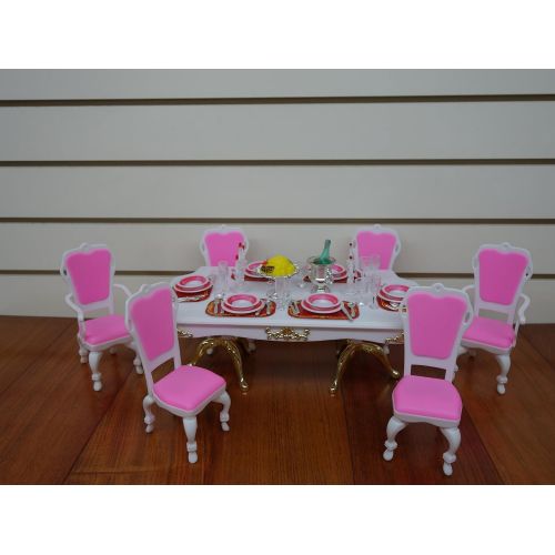  Gloria Doll Sized Grand Dining Room Furniture Accessories