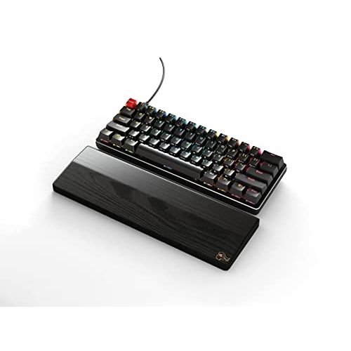  Glorious PC Gaming Race (Keyboard + Keyboard Wrist Rest) Glorious GMMK Modular Mechanical Gaming Keyboard (Compact Size) + Glorious Onyx (Black) Wooden Wrist Rest (Compact) (Bundle)