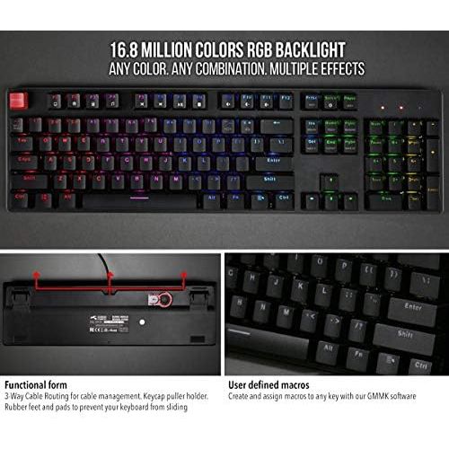  Glorious PC Gaming Race Glorious GMMK Modular Mechanical Gaming Keyboard - TENKEYLESS (87 Key) - RGB LED Backlit, Brown Switches, Hot Swap Switches (GMMK-TKL-BRN)