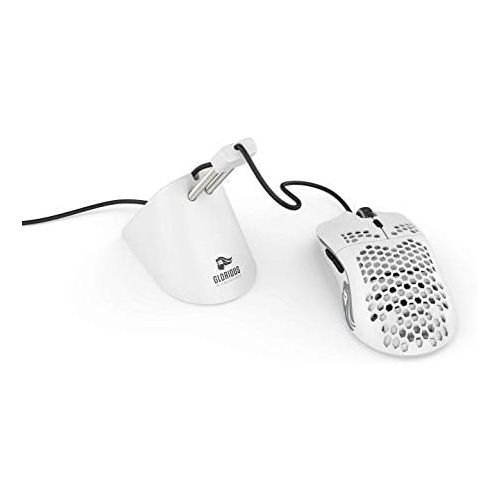  Glorious PC Gaming Race Glorious Gaming Mouse Bungee - Flexible Mouse Cable Management - Gaming Mouse Accessory (White)