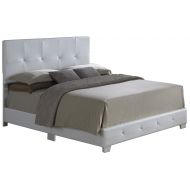 Glory Furniture Distributors Glory Furniture G2577-QB-UP Sleigh Bed, Queen, White, 3 boxes