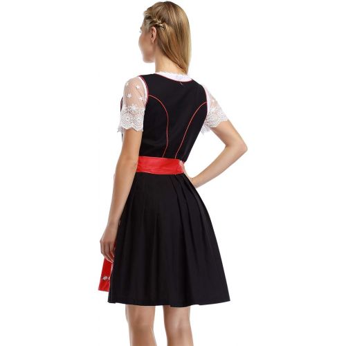  할로윈 용품GloryStar Womens German Dirndl Dress Costumes for Bavarian Oktoberfest Carnival Halloween