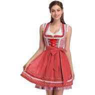 GloryStar Oktoberfest Dress Womens German Dirndl Dress Costumes for Bavarian Oktoberfest Carnival Halloween