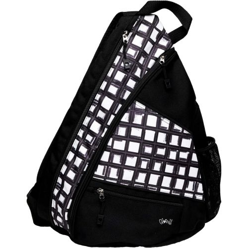  Pickle Ball Bag - Glove It - 19 in x 13 in Adjustable Shoulder Strap Pickle Ball Sling Bag - Holds up to 6 Pickleball Paddles, Phone, Keys - Bag with Water Bottle Holder - Clip-on