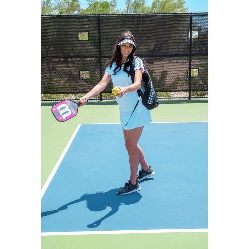  Pickle Ball Bag - Glove It - 19 in x 13 in Adjustable Shoulder Strap Pickle Ball Sling Bag - Holds up to 6 Pickleball Paddles, Phone, Keys - Bag with Water Bottle Holder - Clip-on