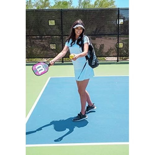  Pickle Ball Bag - Glove It - 19 in x 13 in Adjustable Shoulder Strap Pickle Ball Sling Bag - Holds up to 6 Pickleball Paddles, Phone, Keys - Bag with Water Bottle Holder - Clip-on