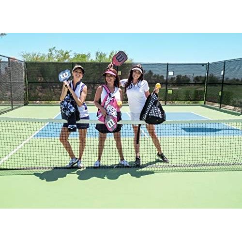  Pickle Ball Bag - Glove It - 19 in x 13 in Adjustable Shoulder Strap Pickle Ball Sling Bag - Holds up to 6 Pickleball Paddles, Phone, Keys - Bag with Water Bottle Holder - Clip-on