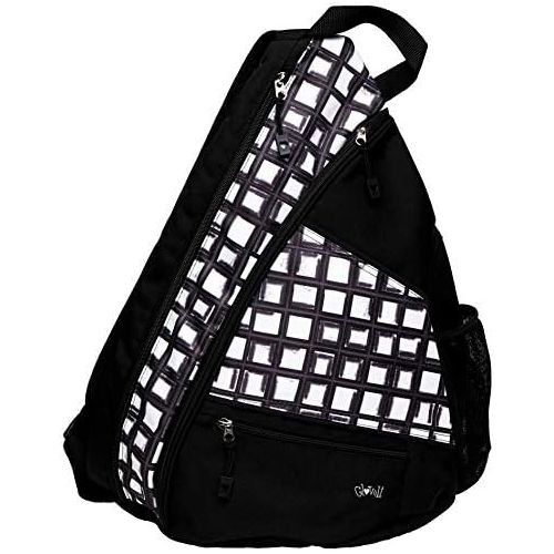  Pickle Ball Bag - Glove It - 19 in x 13 in Adjustable Shoulder Strap Pickle Ball Sling Bag - Holds up to 6 Pickleball Paddles, Phone, Keys - Bag with Water Bottle Holder - Clip-on