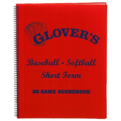  Glovers Scorebooks Glovers Short Form BaseballSoftball Scorebook (30 Games) BB-104