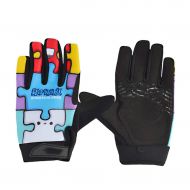 Gloves Summer Childrens Color Long Finger Riding Non-Slip Wear-Resistant Balance Car Sliding Step Wheel Slip Full Finger Protection (Color : Multi-Colored, Size : L)