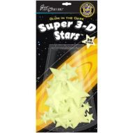 Glow In The Dark Pack-Super 3D Stars 20/Pkg by UNIVERSITY GAMES