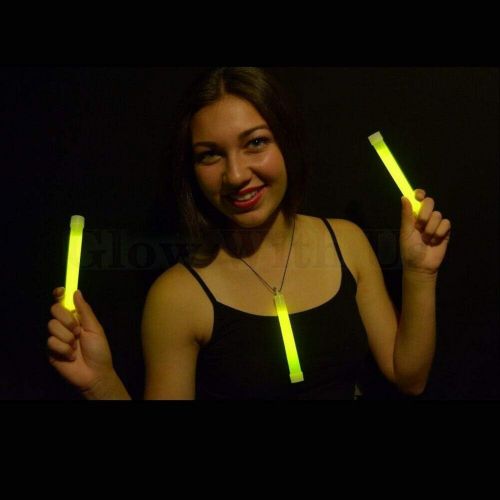  Glow With Us Glow Sticks Bulk Wholesale, 100 6” Industrial Grade Pink Light Sticks, Bright Color, Glow 12-14 Hrs, Safety Glow Stick with 3-year Shelf Life, GlowWithUs Brand