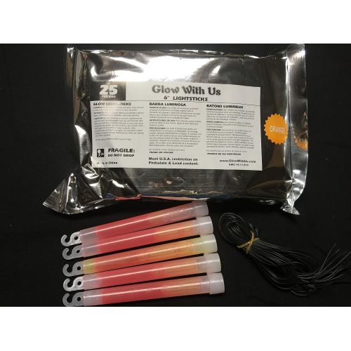  Glow With Us Glow Sticks Bulk Wholesale, 100 6” Industrial Grade Pink Light Sticks, Bright Color, Glow 12-14 Hrs, Safety Glow Stick with 3-year Shelf Life, GlowWithUs Brand