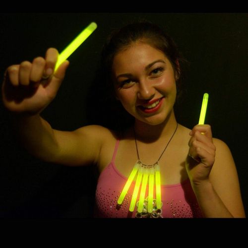  Glow With Us Glow Sticks Bulk Wholesale, 100 4” Pink Glow Stick Light Sticks+100 FREE Glow Bracelets! Bright Color, Kids love them! Glow 8-12 Hrs, 2-year Shelf Life, Sturdy Packagi