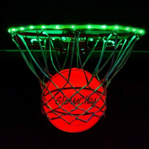  GlowCity Light Up LED Rim Kit with LED Basketball Included