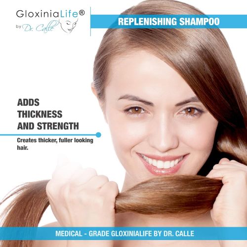  GLOXINIALIFE by DR. CALLE GloxiniaLife by Dr. Calle Replenishing Shampoo- Hair Loss Treatment and Natural Shampoo- For Men and Women- Prevents Loss and Stimulates Regrowth, 7 oz