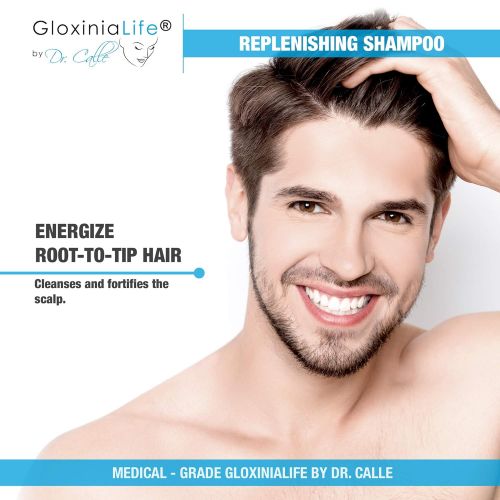  GLOXINIALIFE by DR. CALLE GloxiniaLife by Dr. Calle Replenishing Shampoo- Hair Loss Treatment and Natural Shampoo- For Men and Women- Prevents Loss and Stimulates Regrowth, 7 oz