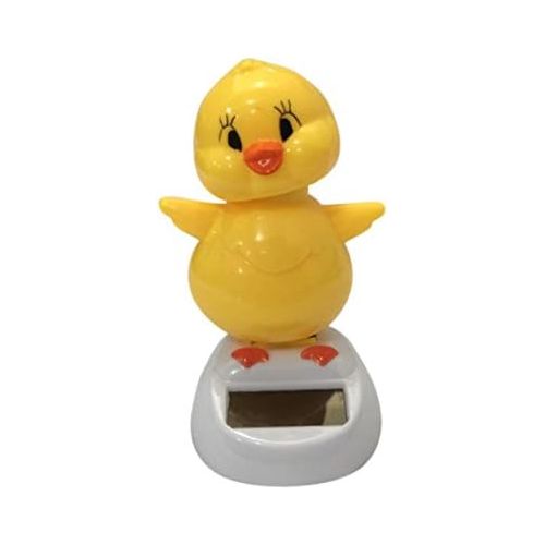  [아마존베스트]Glumes Solar Powered Dancing Toy Yellow Duck Swaying animal for Car Decoration Happy Valentine Day Happy Halloween Day