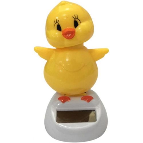  [아마존베스트]Glumes Solar Powered Dancing Toy Yellow Duck Swaying animal for Car Decoration Happy Valentine Day Happy Halloween Day